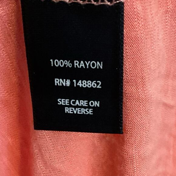 Torrid Plus Size Coral Long Sleeve Open Front Cardigan Lightweight Size 2 Pocket - Picture 7 of 7